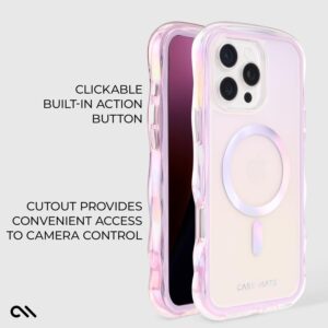 Case-Mate iPhone 16 Pro Max Case [Compatible with MagSafe] - Stylish Iridescent Phone Case with 12ft Drop Protection