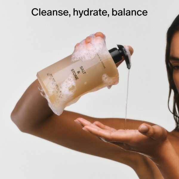 Salt & Stone Body Wash with Antioxidants for Deep Moisture | For Women & Men, Sulfate, Paraben, & Dye Free, Leaving Skin Soft and Hydrated - Image 3