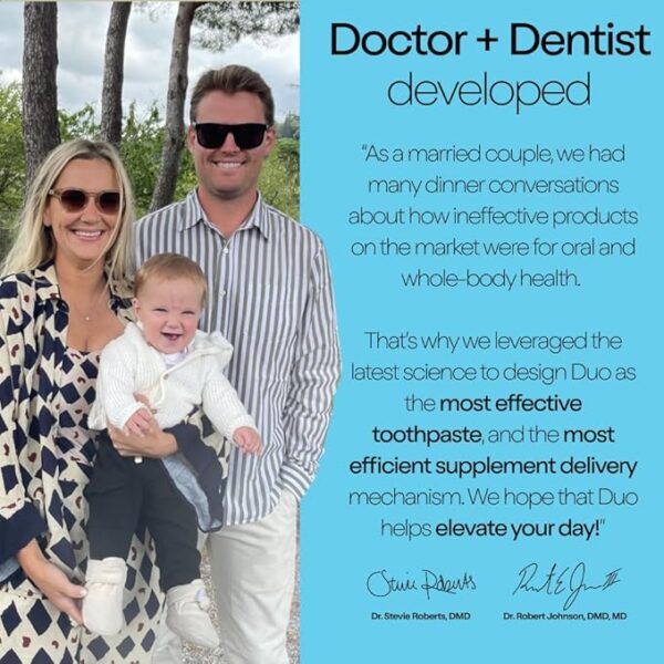 Duo Toothpaste Tablets | Nano-Hydroxyapatite (nHa) Natural Whitening, Remineralize, Reduce Sensitivity | Sustainable & Plastic Free | Dentist Created | Wild Mint Medley - 1 Bottle / 62 Tablets - Image 2