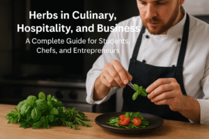 🌿 Herbs in Culinary, Hospitality, and Business: A Complete Guide for Students, Chefs, and Entrepreneurs